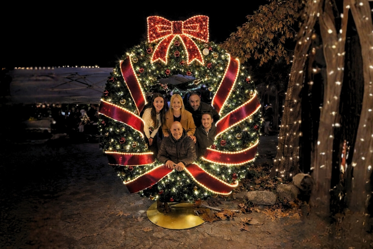 Outdoor Decoration of Agros Community Council – Christmas LED Wreath