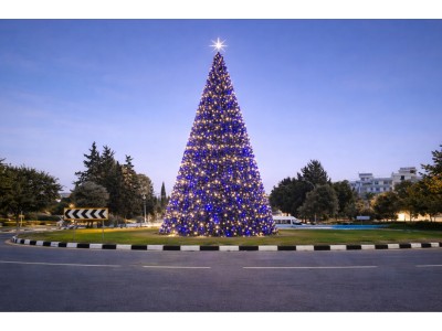 Christmas Decoration – Koroivou Roundabout, Paphos
