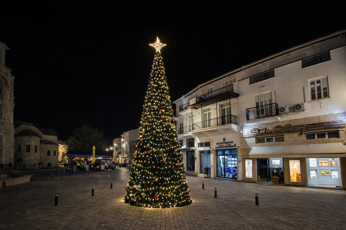 Municipal Christmas Decorations in Larnaca