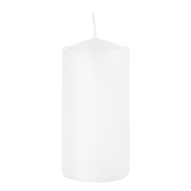 Candle - White - 6xH12cm Candle - White - 6xH12cm
