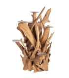 Candle Holder Izara - Natural Wood H70cm (7 places)