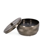 Candle with Lid - Clamp - Charcoal - D16cm
