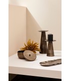 Candle with Lid - Clamp - Charcoal - D16cm