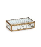 Decorative Box - Tehri - Gold - 18x10,5xH4,5cm