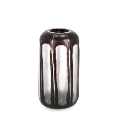 Decorative Vase - Kirinda - Black/Transparent - H32cm