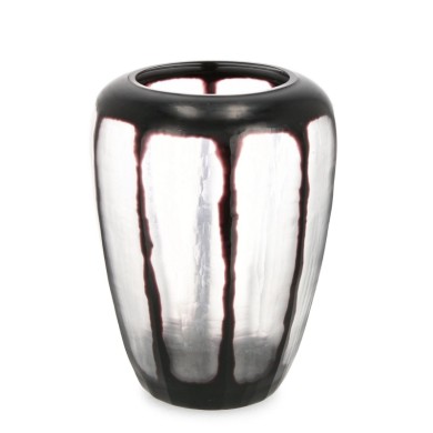 Decorative Vase - Kirinda - Black/Transparent - H35cm