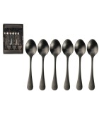 Coffee spoon Black 6pcs