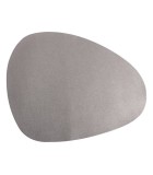 Placemat set PU Leather Silver 45x36cm (2pcs)