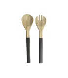 Cutlery for Salad Bamboo Green/Grey 30cm