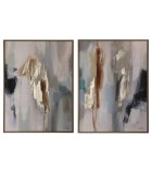 Set Painting with Frame - Lux - Gold - 60X80cm