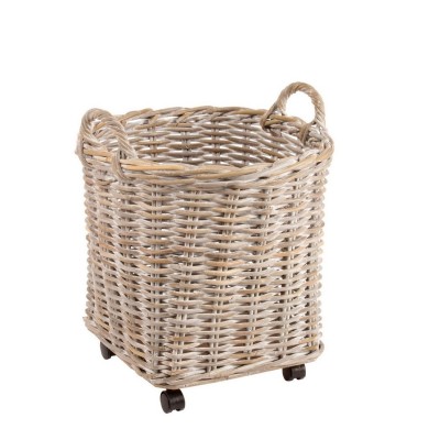 Decorative  Storage Basket Beige D47xH54cm