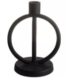 Candleholder Black Metal 14x10.5x18cm Candleholder Black Metal 14x10.5x18cm