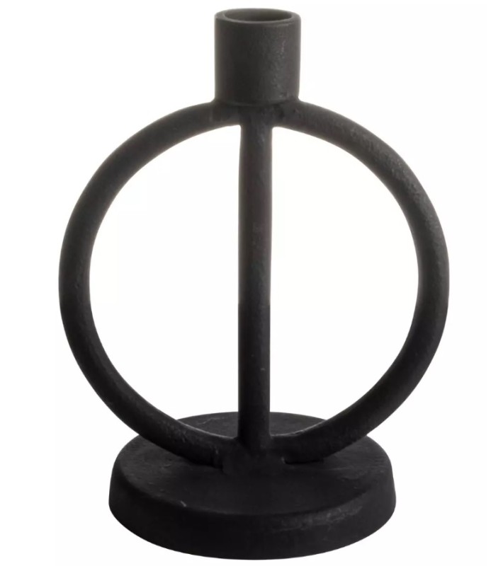 Candleholder Black Metal 14x10.5x18cm Candleholder Black Metal 14x10.5x18cm