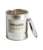 Scented Candle in Tin - Lemon & Herbs o10,5x12cm