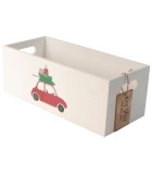 Box Christmas Wooden 34x15cm