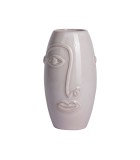 Vase Face White o8.5x15.5cm