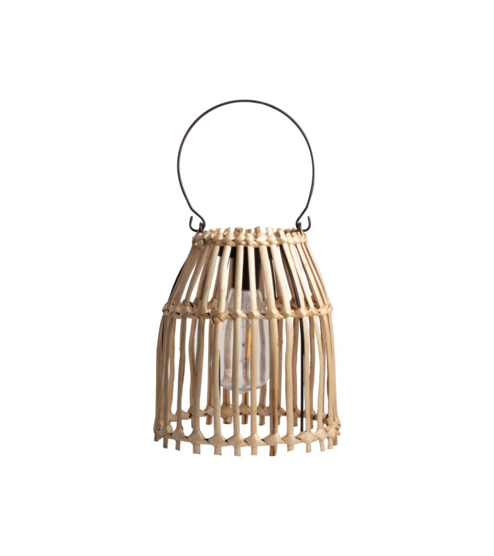 Outdoor Solar Lantern - Brown - o19x20cm Outdoor Solar Lantern - Brown - o19x20cm