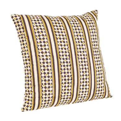 Cushion Calais with Rhombus - Black 45x45cm