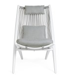 Outdoor Lounge Chair - Aloha - white Armchairs and Lounge armchairs