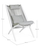 Outdoor Lounge Chair - Aloha - white Armchairs and Lounge armchairs