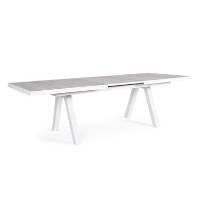 Outdoor Table Extendable - Krion - White - L205/265x103x78cm