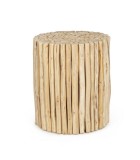 Coffee Table - Guadalupe - with Natural Teak wood branches - D35x40cm
