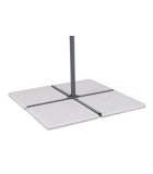 Umbrella Base - Mix Cement - White - 20kg 50X50 (SET 4)