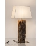 Table Lamp - Hugo Brass - White - H85cm