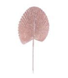 Decorative Leaf Fan - Rose Gold H52cm