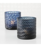 Tealight Holder - Bertin - Blue - H10cm