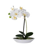 Decorative Orchid in pot - White 30cm