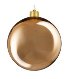 Ornament Ball - Unbreakble Plastic Shiny Copper 30cm