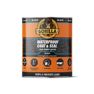 Gorilla Waterproof Coat & Seal - Black - 946ml