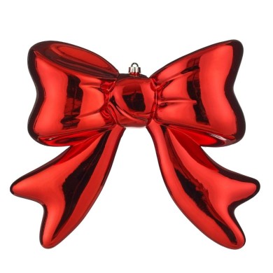 Ornament Bow Unbreakable - Red - 40X11,5X40Cm