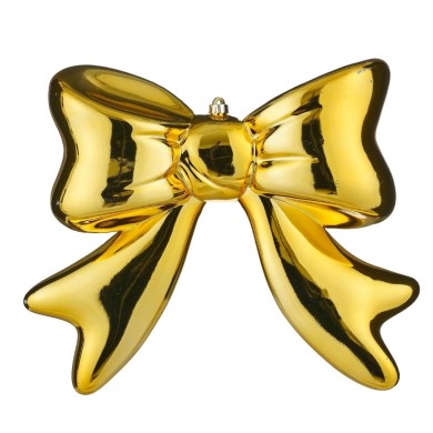 Ornament Bow Unbreakable - Gold - 40X11,5X40Cm