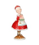 Mrs Santa With Presents - Red - 30,5X15Cm Mrs Santa With Presents - Red - 30,5X15Cm
