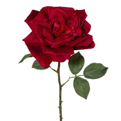 Decorative Rose - Velvet Red 60cm
