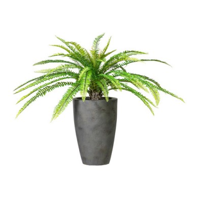 Decorative Forest Fem in ceramique vase - Grey 100cm