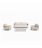 Lounge set 4 pcs AMSTERDAM outdoor - Sand