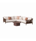 Corner lounge set 4 pcs ZION outdoor (3-pc corner sofa + coffee table)