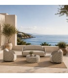 Lounge set 4 pcs MOJO outdoor with beige rope - Taupe Lounge set 4 pcs MOJO outdoor with beige rope - Taupe