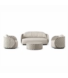 Lounge set 4 pcs MOJO outdoor with beige rope - Taupe Lounge set 4 pcs MOJO outdoor with beige rope - Taupe