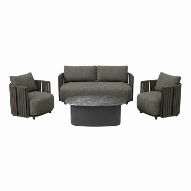 Lounge set 4 pcs PENNY outdoor - Dark charcoal