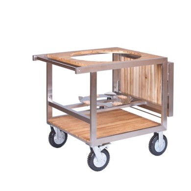 Βαση με τροχακια για LeChef Buggy - Ξύλο Teak/Ανοξείδωτο Ατσάλι - 91x148.5x83cm Βαση με τροχακια για LeChef Buggy - Ξύλο Teak/Ανοξείδωτο Ατσάλι - 91x148.5x83cm