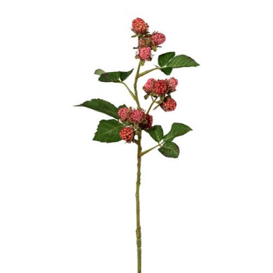 Decorative Blackberry Branch - Red 54cm