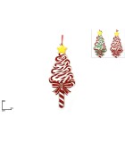 Ornamnet Tree Candy - Red/Green 80cm (2designs)