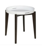 Table Tray - Krista - Black/White -  50X50X54