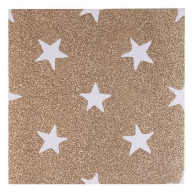 PAINTING STARS - ON PRINTED CANVAS  28X1.5X28CM