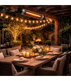 Wall Heater Quartz - Black 3000W IP34