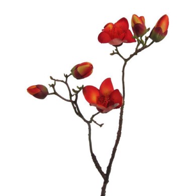 Decorative Kapok Branch - Orange 100cm